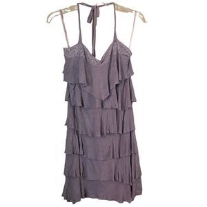 Guess Ruffled Boho Sleeveless Dress Size Medium